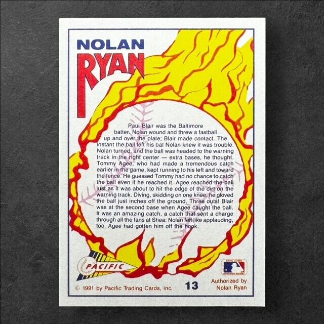 Nolan Ryan 1991 Pacific Texas Express #13