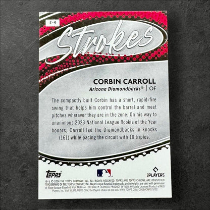 Corbin Carroll 2024 Topps Chrome #S9 Strokes