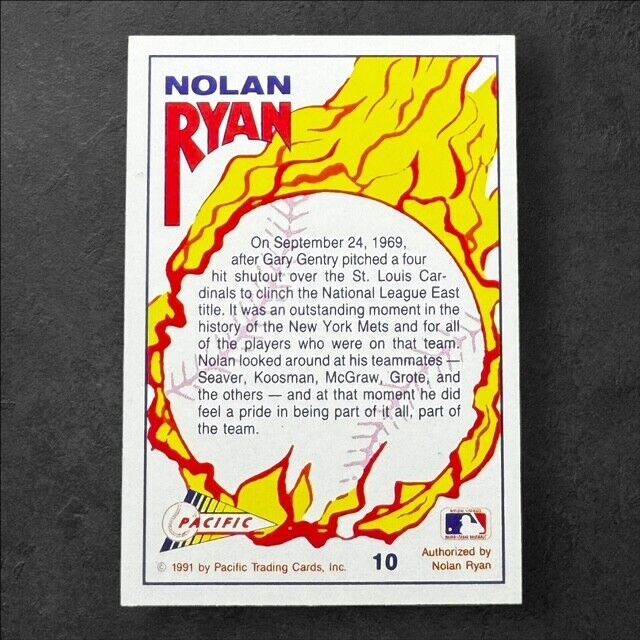 Nolan Ryan 1991 Pacific New York Mets #10