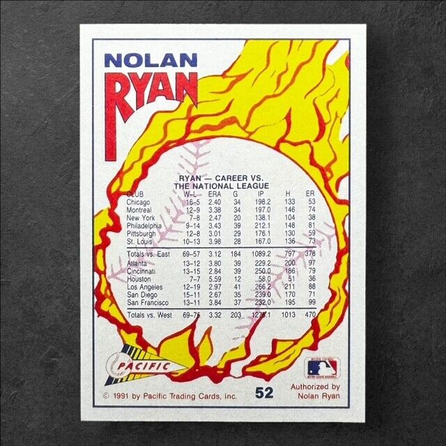 Nolan Ryan 1991 Pacific Texas Express I #52