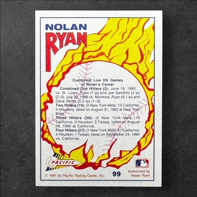 Nolan Ryan 1991 Pacific Texas Express #99