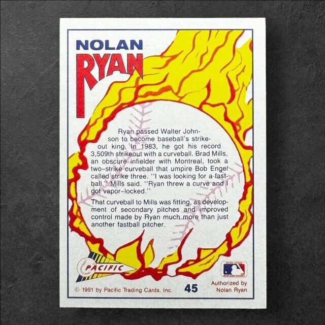 Nolan Ryan 1991 Pacific Texas Express I #45