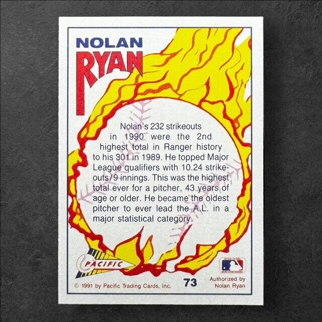 Nolan Ryan 1991 Pacific Texas Express #73