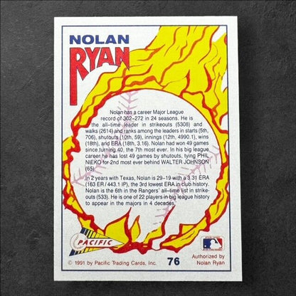 Nolan Ryan 1991 Pacific Texas Express #76