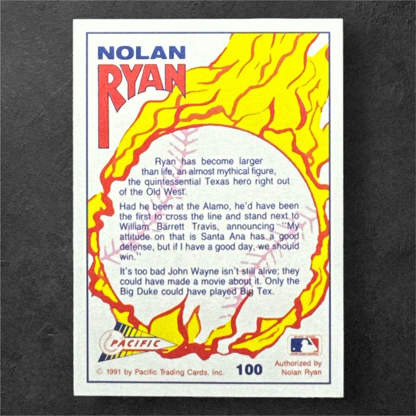 Nolan Ryan 1991 Pacific Texas Express #100