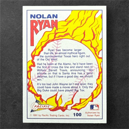 Nolan Ryan 1991 Pacific Texas Express #100