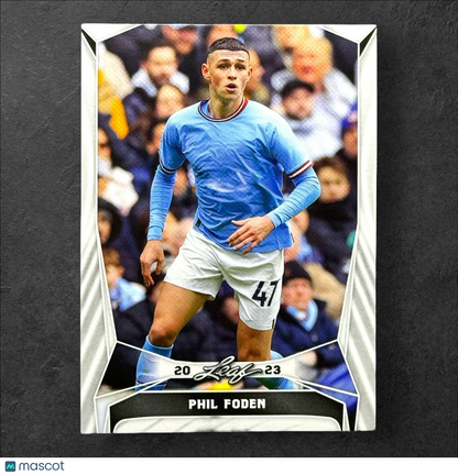 2023 Leaf Soccer White Phil Foden #B-10