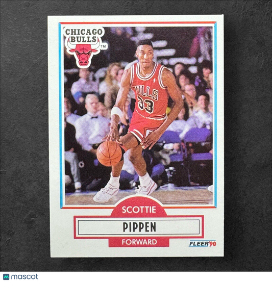 SCOTTIE PIPPEN 1990-91 Fleer Set black line #30 CHICAGO BULLS