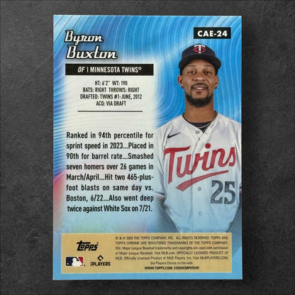 BYRON BUXTON ~ 2024 Topps Chrome All Etch Refractor CAE-24 Twins