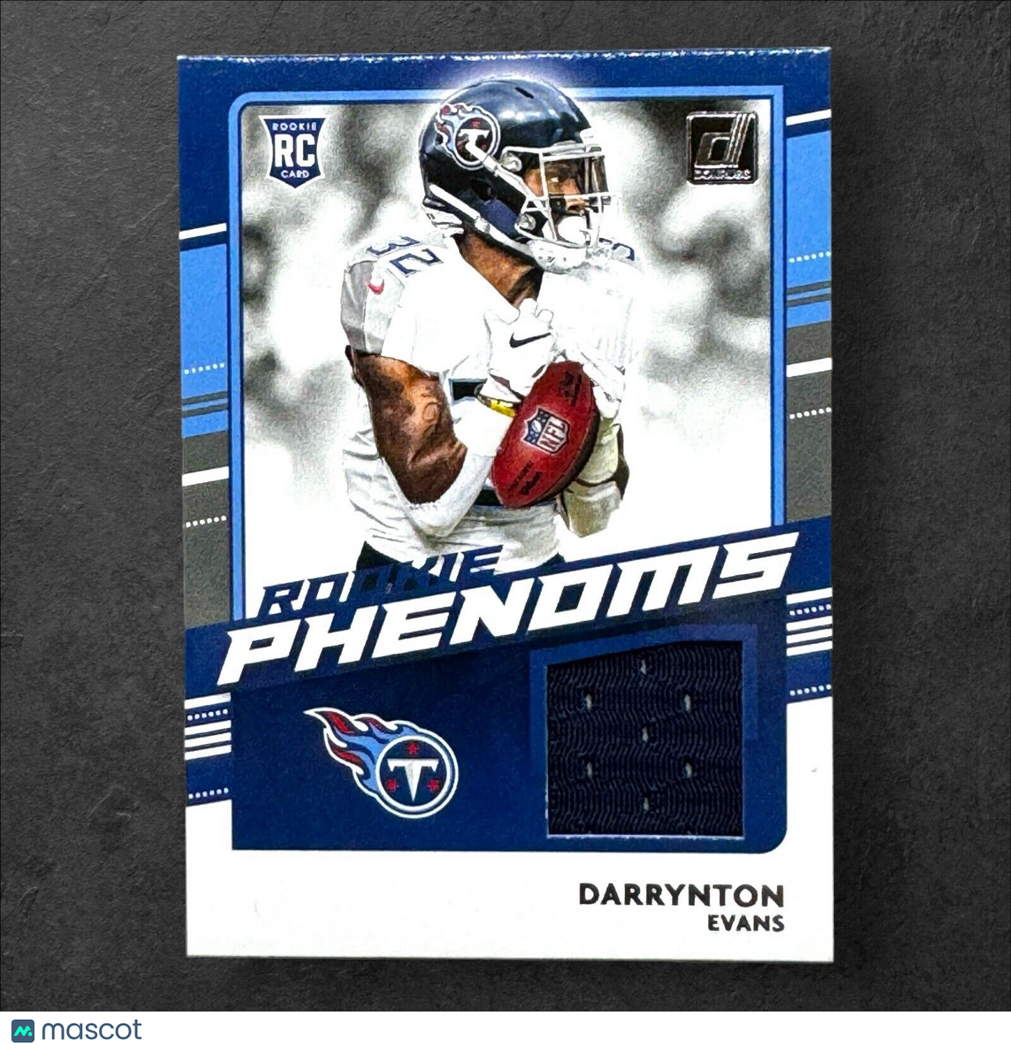 Darrynton Evans 2020 Donruss Rookie Phenoms Jersey Patch #RP-DE Titans RC