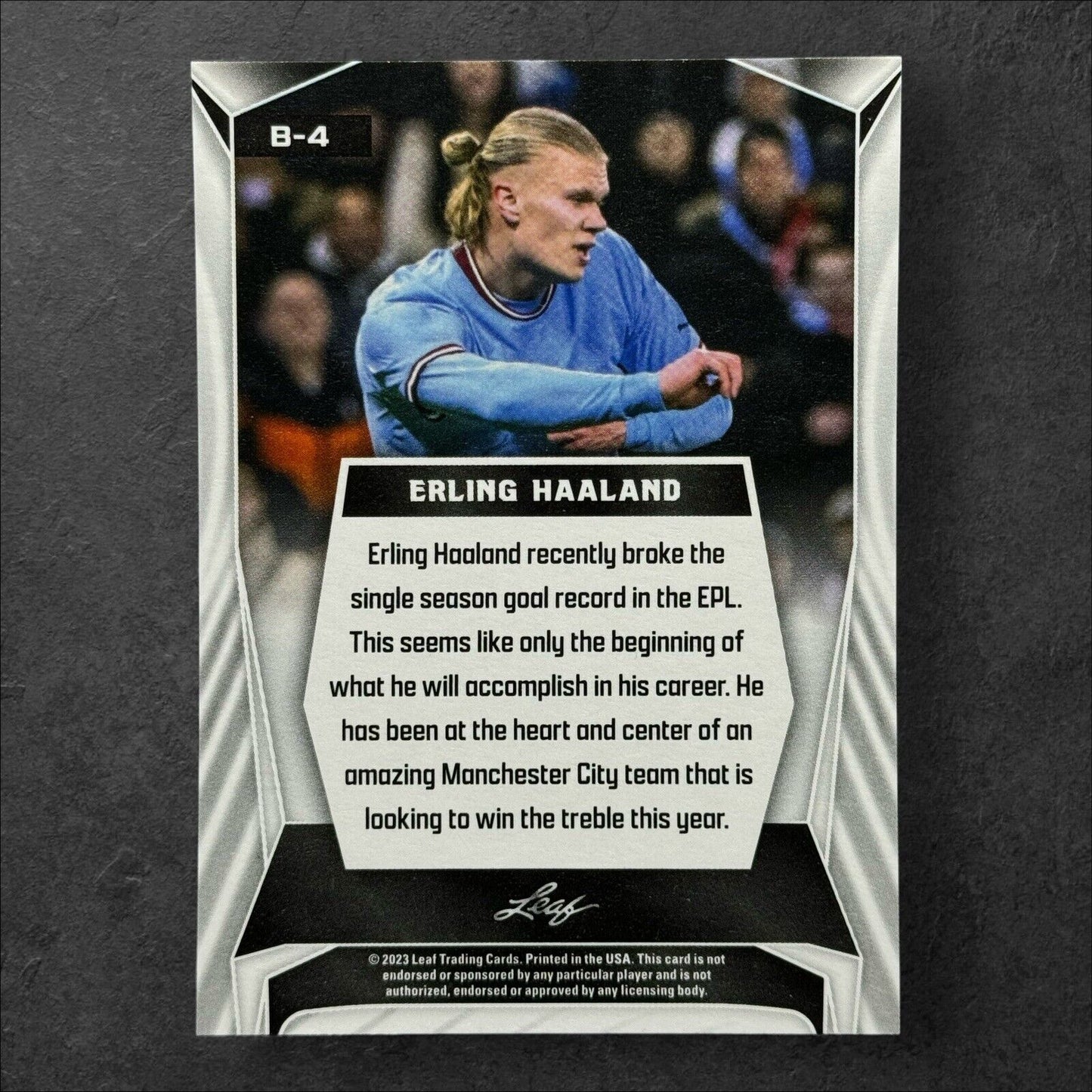 Erling Haaland 2023 Leaf Soccer B-4