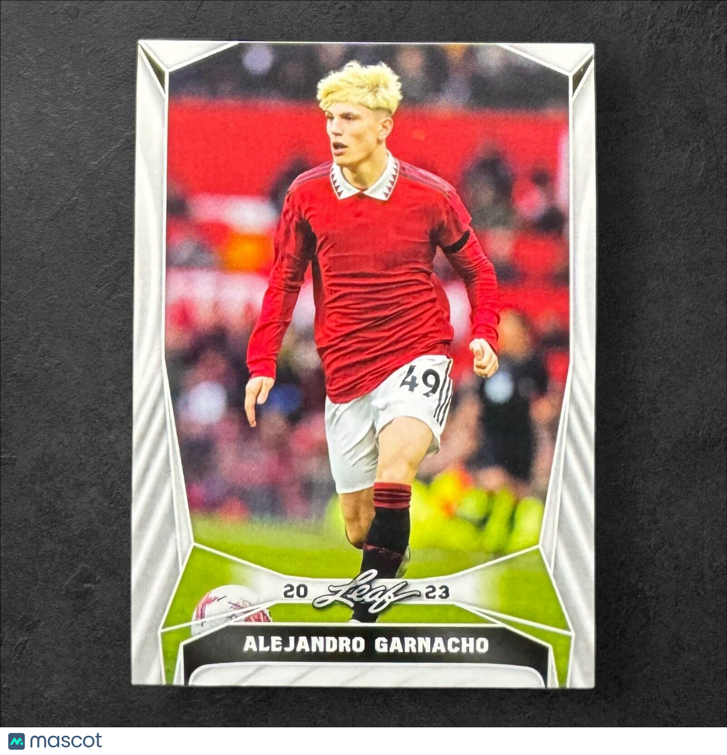 Alejandro Garnacho 2023 Leaf Soccer White #B-1 Manchester United