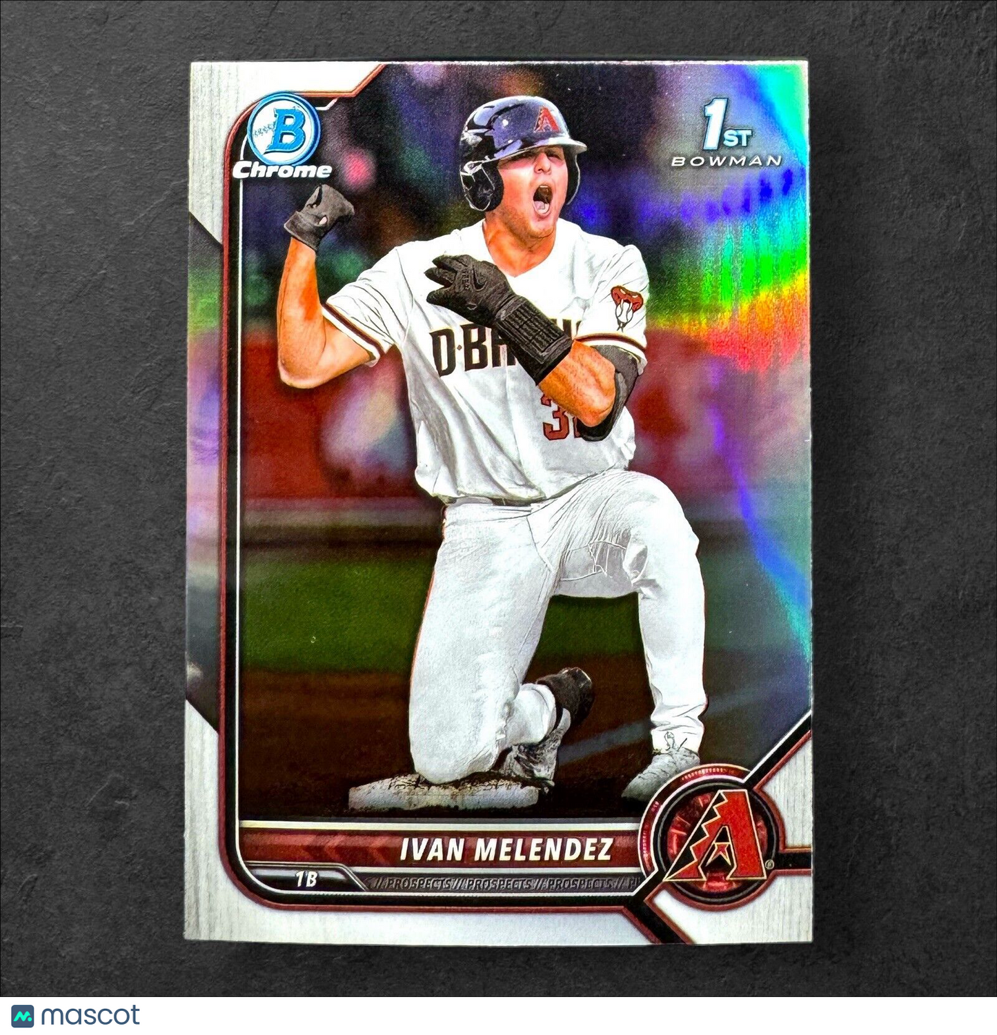 2022 Bowman Draft 1st Chrome Refractor Ivan Melendez BDC-29 Arizona Diamondbacks