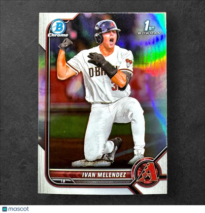 2022 Bowman Draft 1st Chrome Refractor Ivan Melendez BDC-29 Arizona Diamondbacks