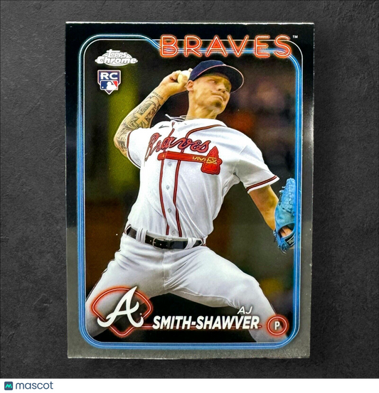 2024 Topps Chrome #19 AJ Smith-Shawver Rookie Card (RC) Atlanta Braves