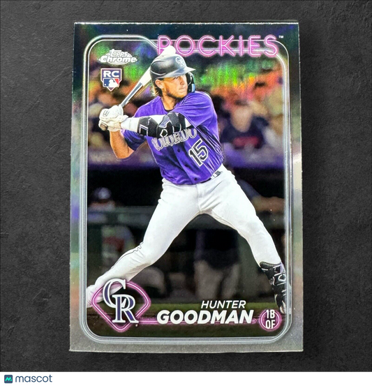 2024 Topps Chrome Refractor #99 Hunter Goodman RC Colorado Rockies