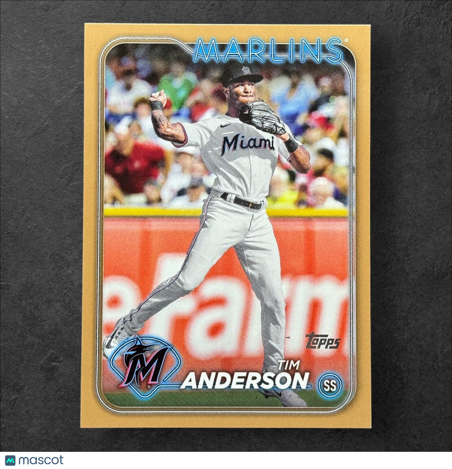 2024 TOPPS SERIES 2 TIM ANDERSON GOLD BORDER PARALLEL /2024 MARLINS #560 SP