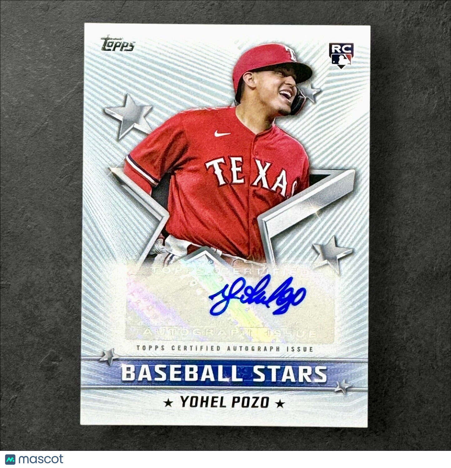 2022 Topps Series 1 - Yohel Pozo - Baseball Stars Rookie RC Auto  TEX RANGERS!