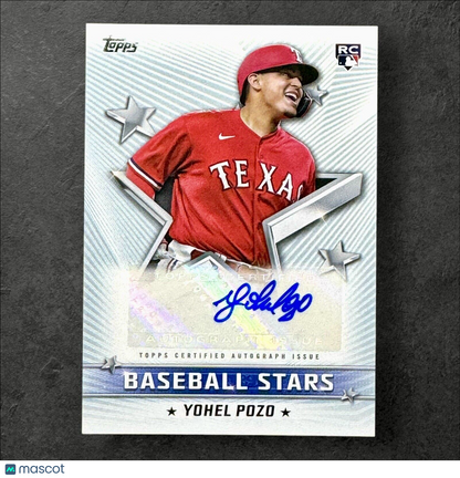 2022 Topps Series 1 - Yohel Pozo - Baseball Stars Rookie RC Auto  TEX RANGERS!