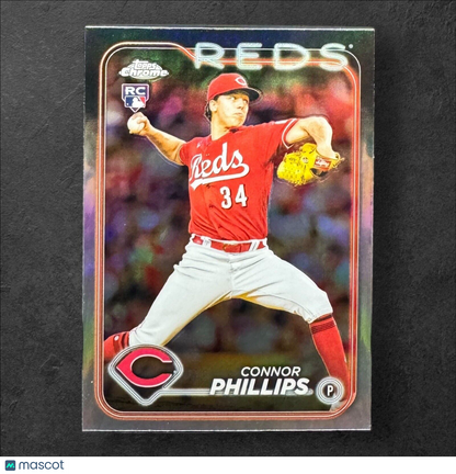 2024 Topps Chrome CONNOR PHILLIPS RC Refractor Parallel #20 Reds