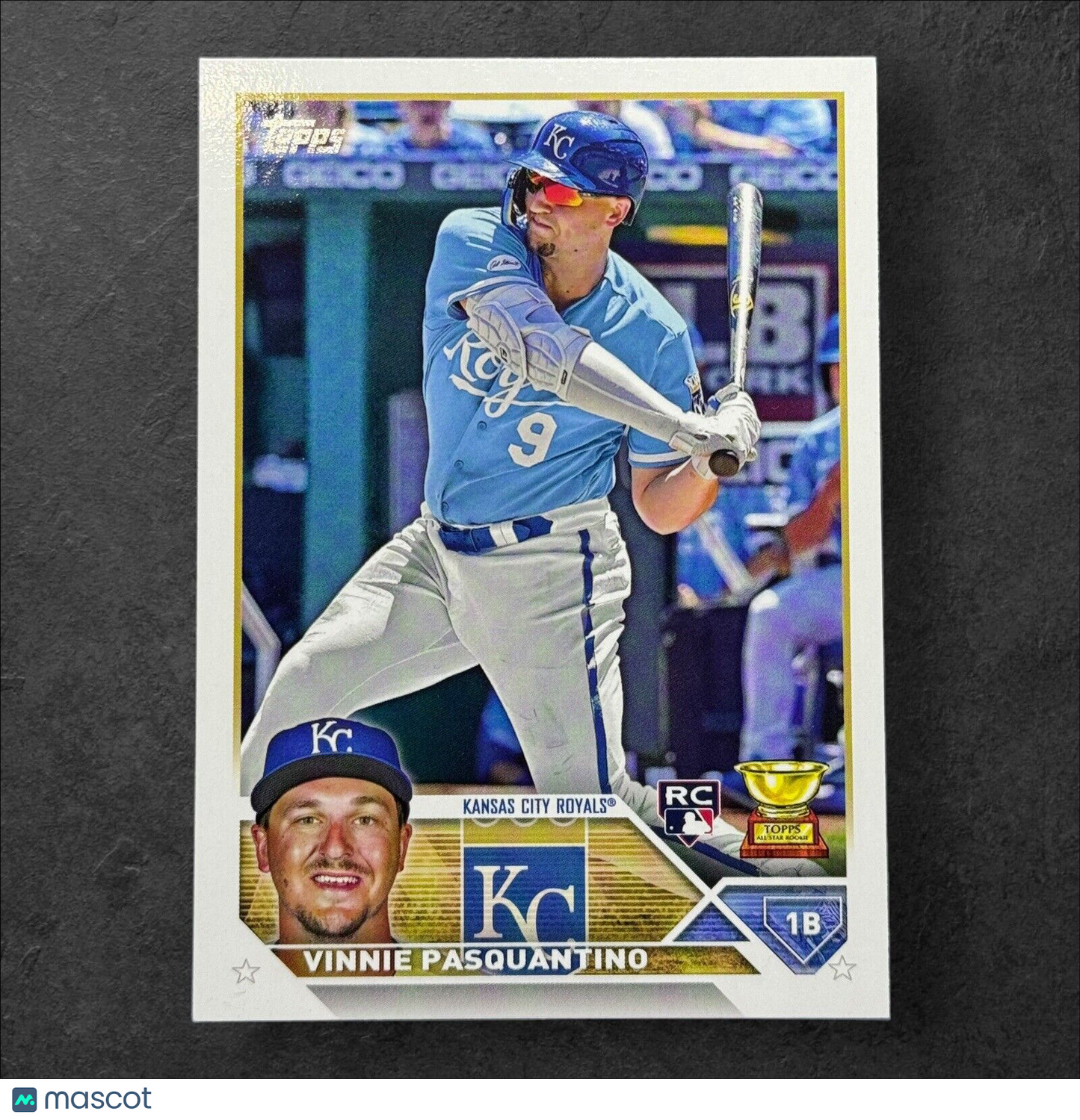 2023 Topps Vinnie Pasquantino Rookie Card, Rookie Cup #302 Kansas City Royals NM