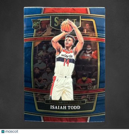 Isaiah Todd Rookie RC 2021-22 Panini Select Retail Concourse Base #65 Wizards