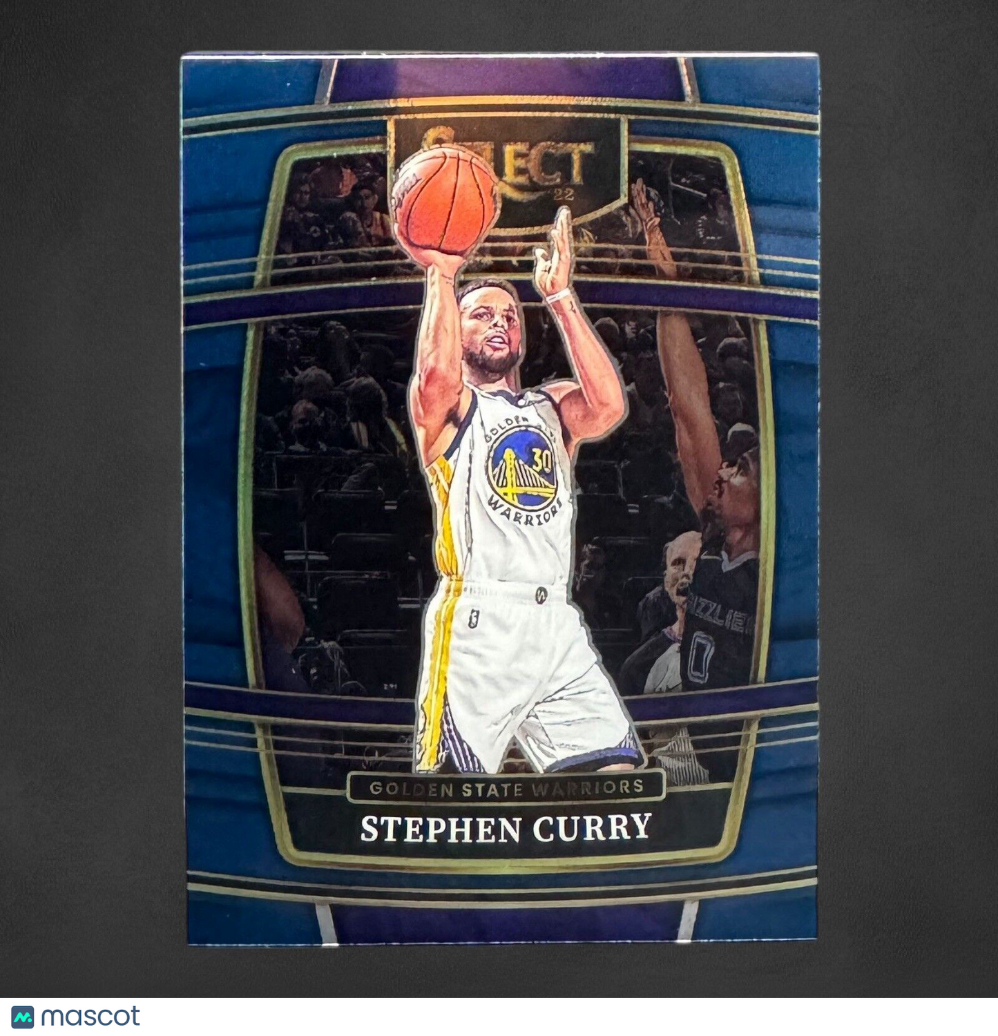 Stephen Curry 2021-22 Panini Select Retail Blue Concourse Base #94 Warriors