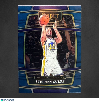 Stephen Curry 2021-22 Panini Select Retail Blue Concourse Base #94 Warriors