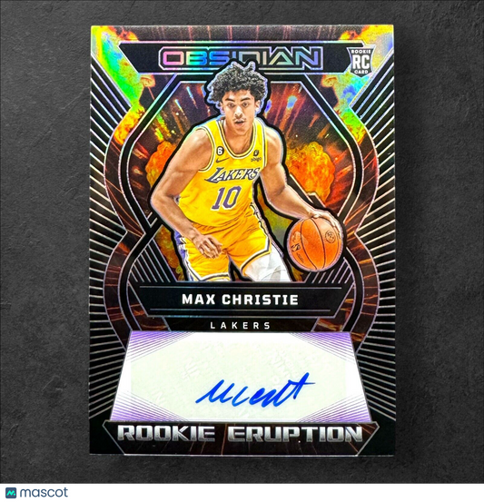 2022-2023 Panini Obsidian Max Christie Rookie Eruption /75 Autograph