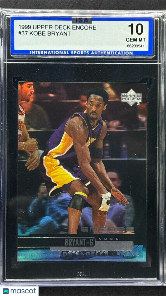 1999-00 Upper Deck Encore Kobe Bryant #37 ISA 10 GEM MT