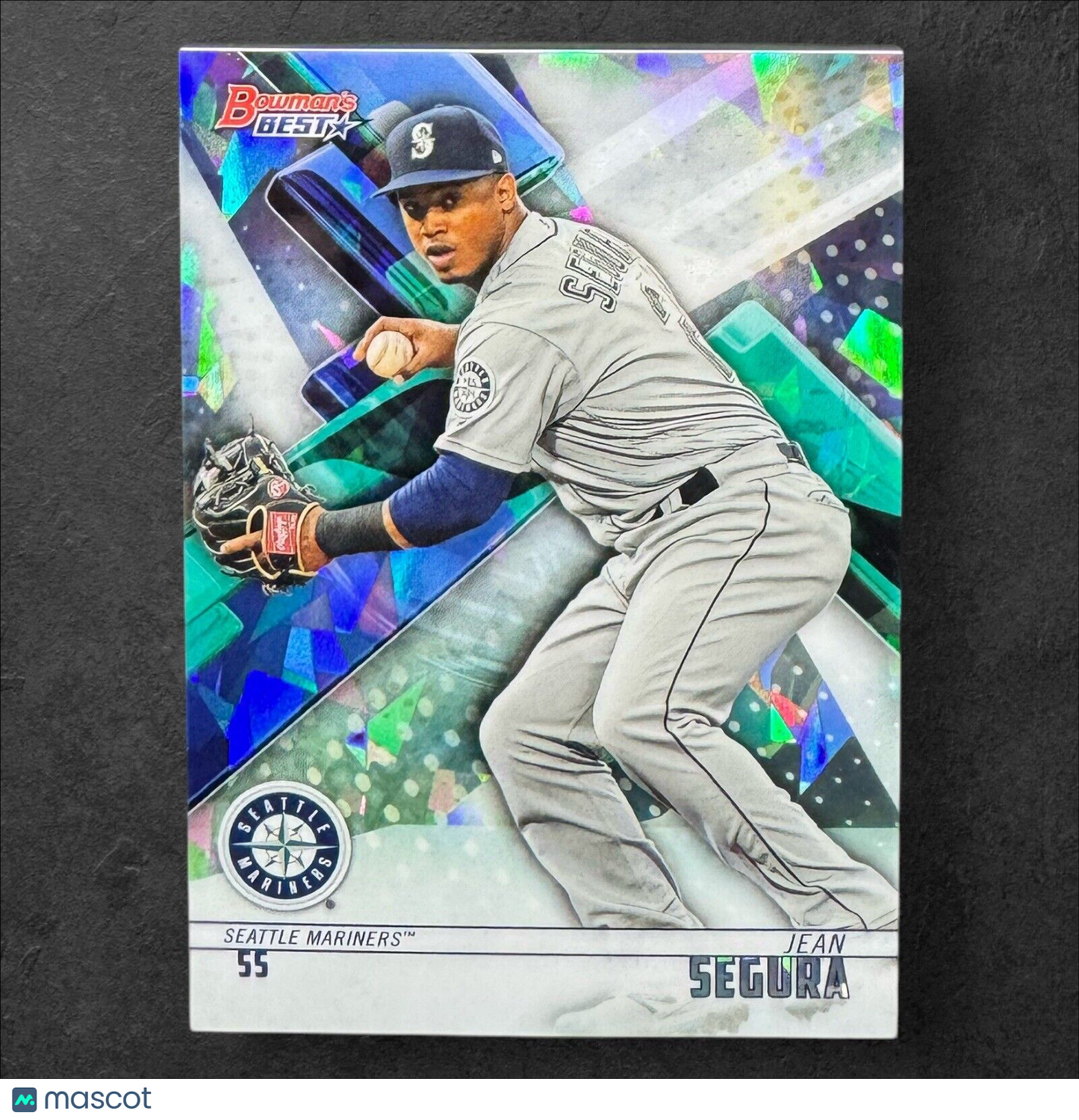 Jean Segura CRACKED ICE PARALLEL 2018 Bowman's Best #44 Seattle Mariners