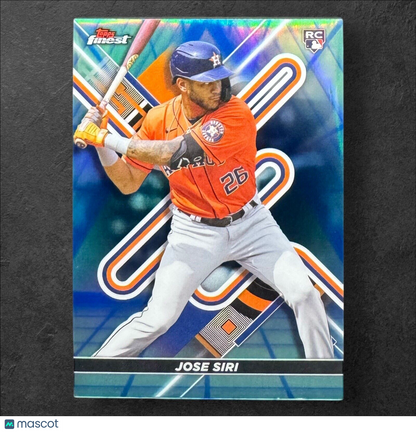 Jose Siri 2022 Topps Finest #14 Blue/Aqua Vapor Refractor /250 RC