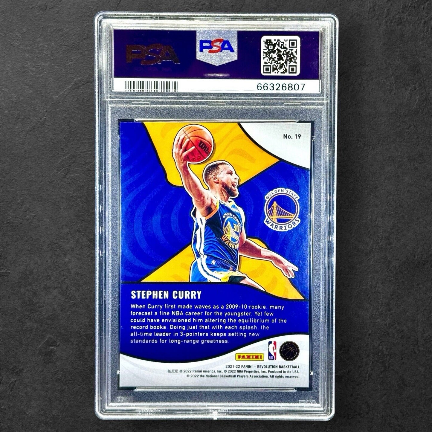 2021 Revolution Stephen Curry Shock Wave #19 PSA 9 Mint