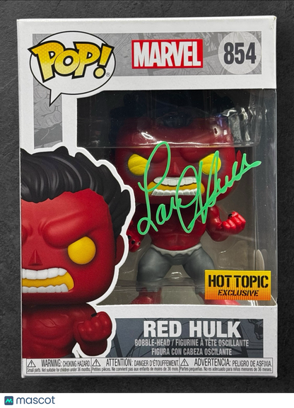 Funko Pop! 854 Signed by Original Hulk Actor Lou Ferrigno Hot Topic Exclusive