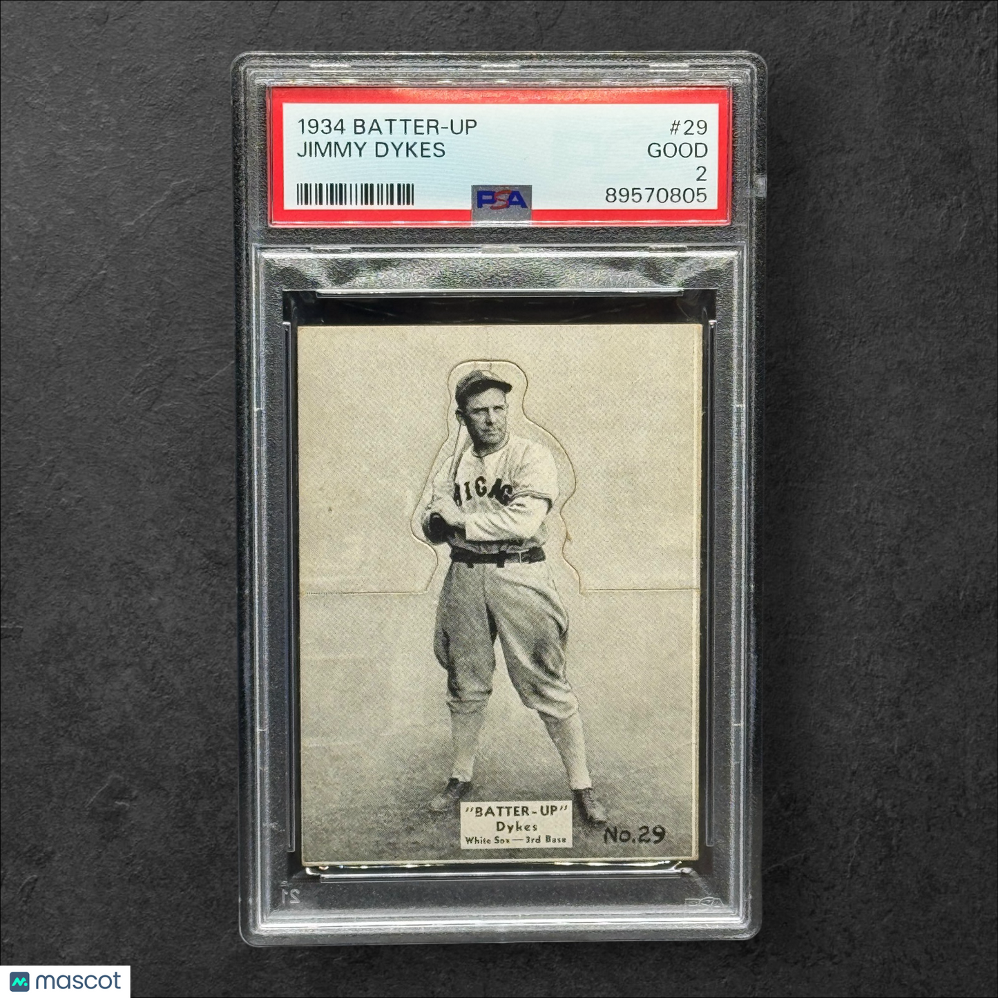 1934 Batter-Up Jimmy Dykes Vintage PSA 2