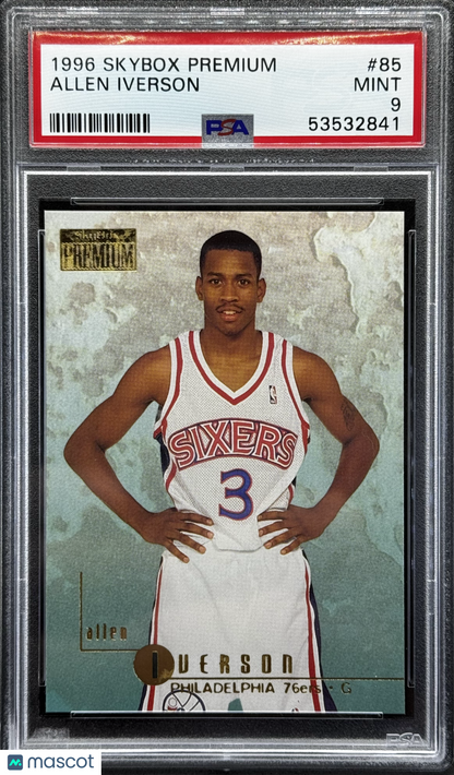 Allen Iverson 1996 Skybox Premium #85 PSA 9