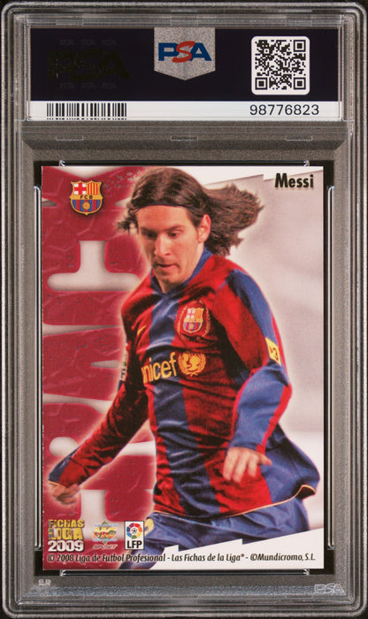 Lionel Messi 2008 Mundicromo Las Fichas De La Liga #80 Marbled PSA 8.5
