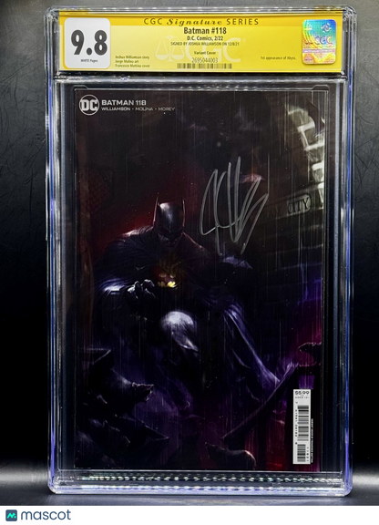 Batman #117 Variant 2022 Signed By Joshua Williamson 1st Appearance of Abyss